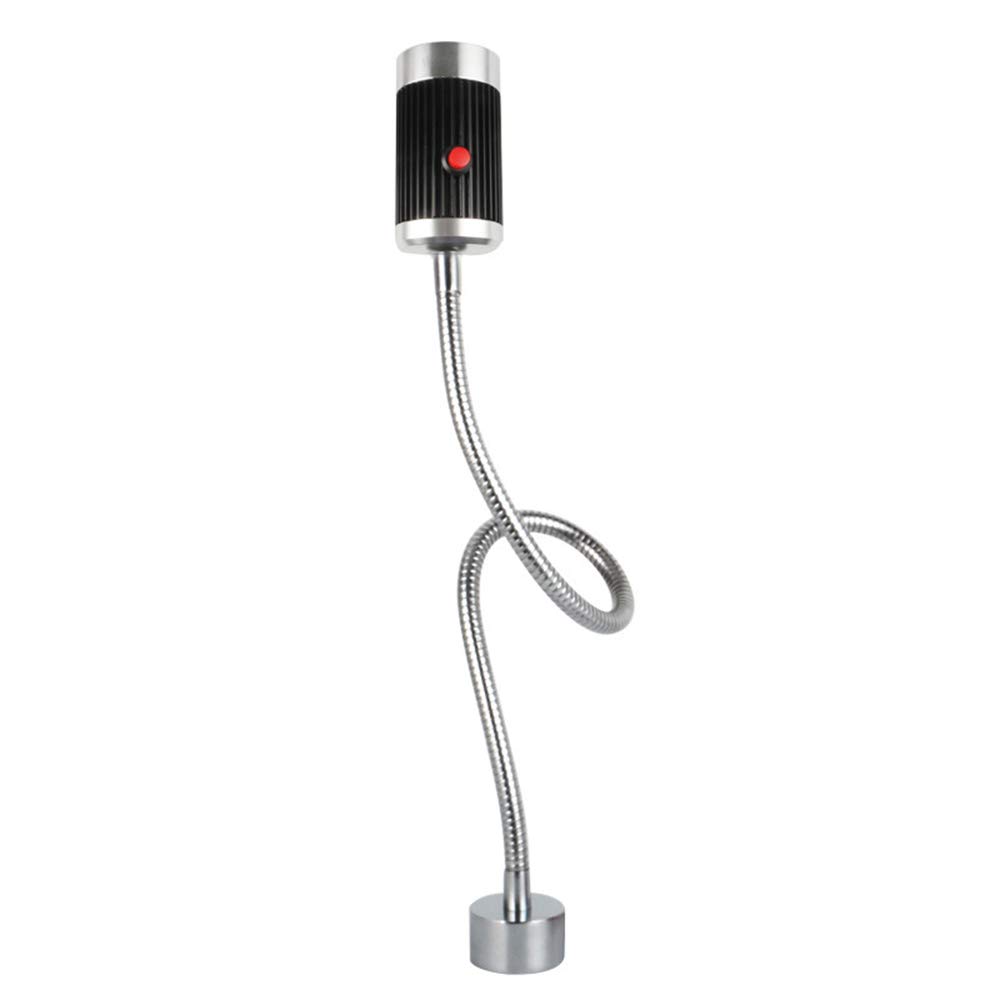 6 W, 24 V, lampa robocza LED ze stopu aluminium, obracana o 360°, lampa narzędziowa z przełącznikiem, mocna podstawa magnetyczna, do oświetlenia przemysłowego