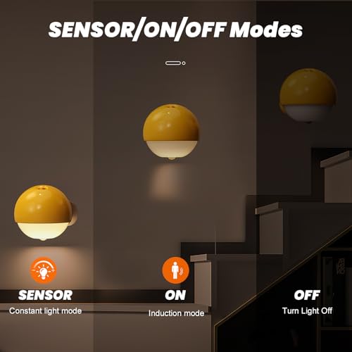 Sensor Lights Indoor,LED Motion Sensor Night Light,Big Eye Rechargeable USB Strong Magnetic Attaction Night Light,Stair Sensor Bedroom - Image 4