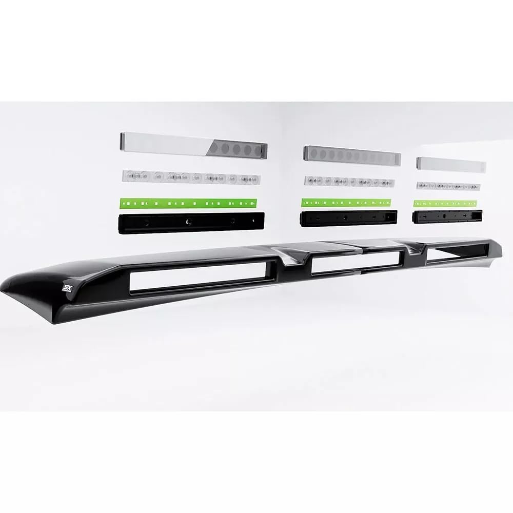 Glossy Black Roof Top Light Lamp Bar LED DRL Fits for Ford Transit 2024 2025