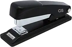 Grampeador CIS Plus Line p/ 20 folhas, Preto, Caixa com 1 unidade