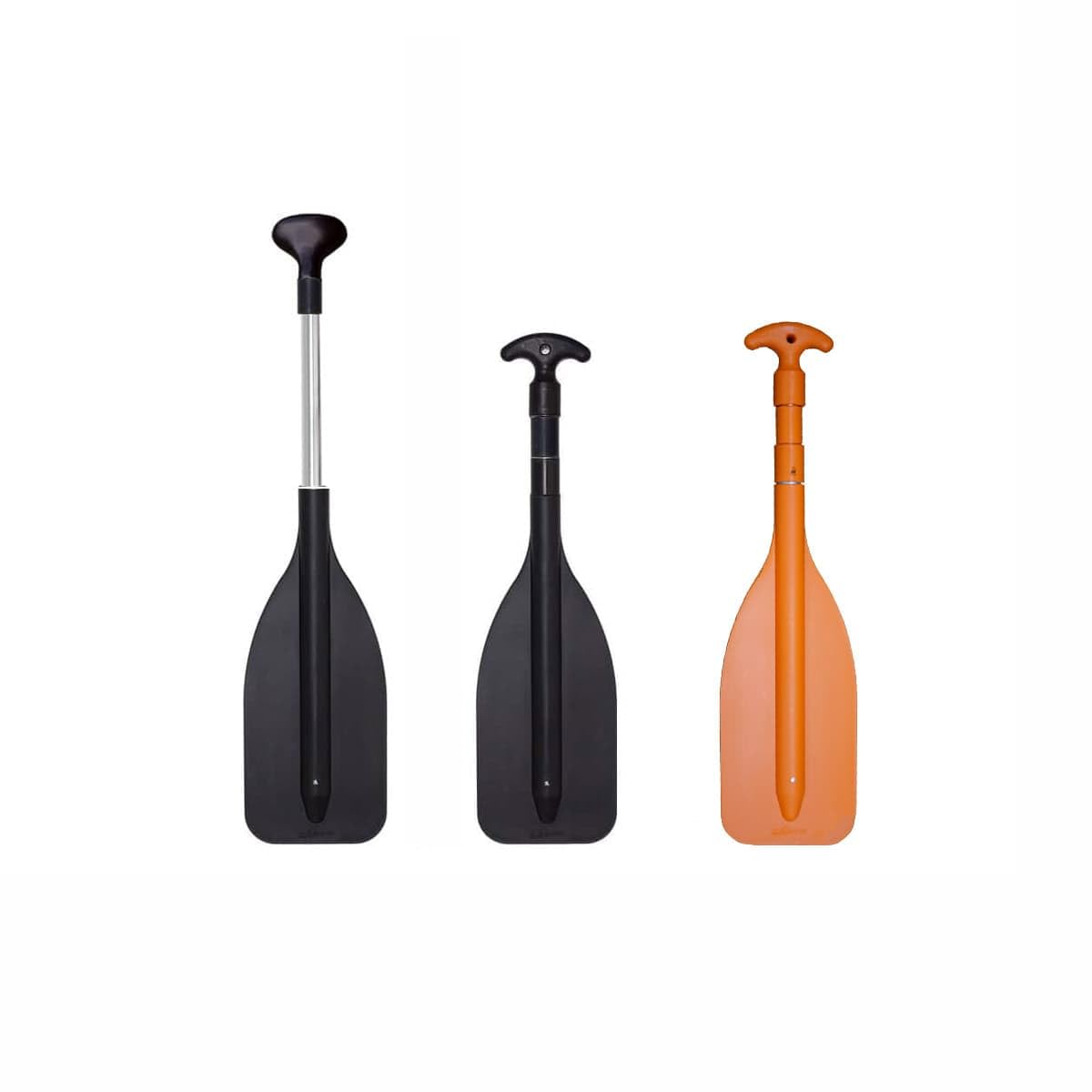 Oceansouth Verstellbares Aluminium-Teleskop-Paddel (Länge 600 mm – 1100 mm (3-teilig) – Sicherheits-Orange