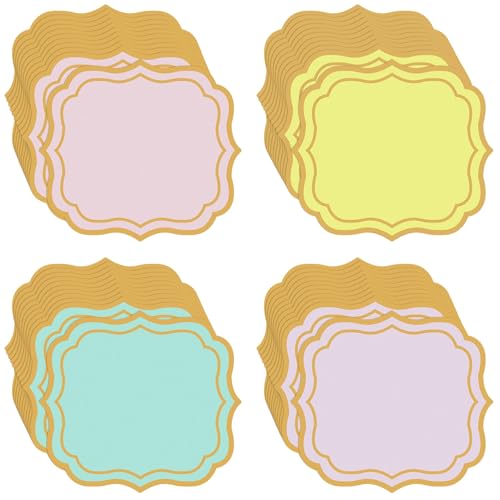 Stuffygreen 100 Pcs Pastel Paper Placemats 13.4 x 12 Inch Disposable Easter Paper Placemats Decorative Colorful Rainbow Place Mat for Wedding Baby...