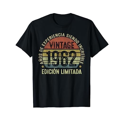60 Años Cumpleaños Hombre Mujer Vintage 1962 Hecho En 1962 Camiseta