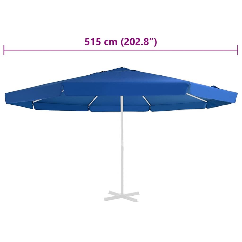 Funda de repuesto para sombrilla de 515 cm, poliéster resistente al agua, resistente a los rayos UV, para jardín, balcón, terraza, con protección contra la lluvia y protección solar