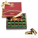 CARIANS Valentine's Day Dubai Chocolate Gift Box, Dubai Chocolate Candy with Pistachio and Kataifi, Elegant Valentine’s Day Gift for Her and Great Present for Lovers, 17 Pcs
