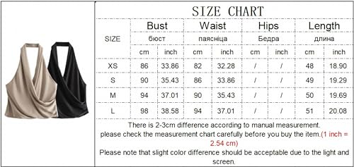 Dawery Women Backless Halter Tops Sexy Sleeveless Hanging Neck Top for Woman Summer V-Neck Comfort Halter Tops3