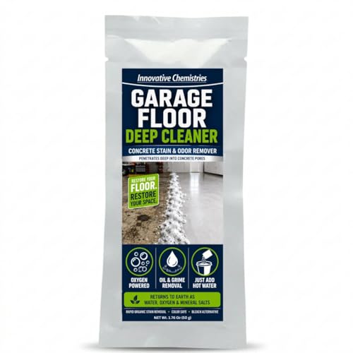 Innovative Chemistries Garage Floor Cleaner – Oxygen Powered Foaming Concrete