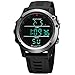 Produktbild SAILINE Herren Armbanduhr, modisch, digital, Kunststoffgehäuse, elektronisch, wasserdicht, Militär-LED-Sport-Multifunktions-Armbanduhr (Black)