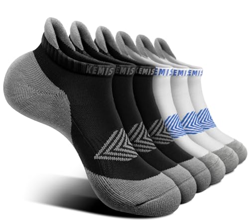 Image of BULLIANT Socks For Women 6Pairs-Womens Athletic Ankle Socks No Show Cushioned for Walking Running-Compression Arch Support(6Pairs,Shoes Size:Women 11-13)