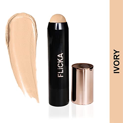 FLiCKA Masterstroke Makeup Stick Foundation With Spf for Womens and Girls- 01 Ivory, 7.3gms - Brand Outlet - Image 3