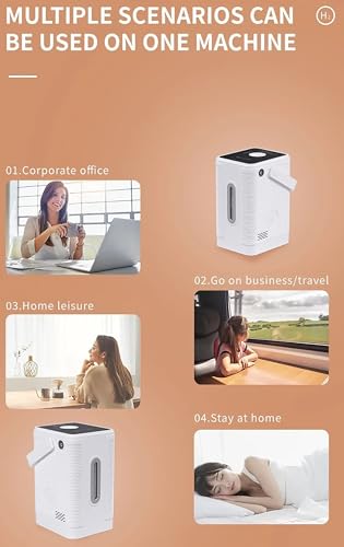 OUOQNUE 2025 Hydrogen Inhalation Machine, 225-450ml/min HO-Separated Dual-Port Hydrogen Inhaler, 99.99% High Purity, SPE/PEM Electrolysis Technology, with Handle - Image 8