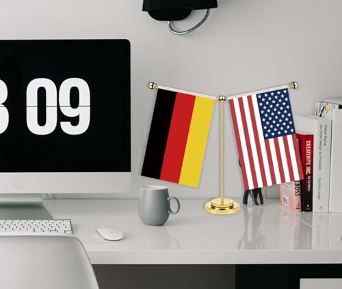 Drapeau américain Allemagne petit format de 30 cm pour décoration de bureau