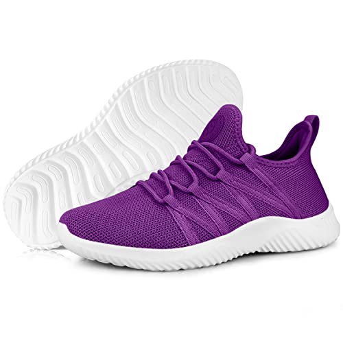 Image of Feethit Womens Slip On Running Shoes Breathable Walking Shoes Lightweight Gym Workout Shoes Non Slip Fashion Sneakers