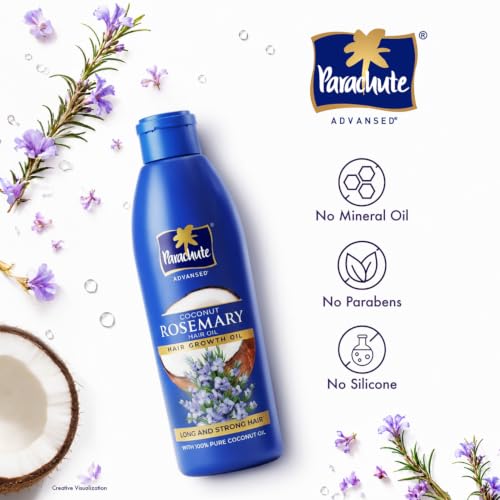 Image of Parachute Advansed Coconut & Rosemary Hair Growth Oil | With Pure Coconut Oil | Nourishment for Growth & Strength, 300ml
