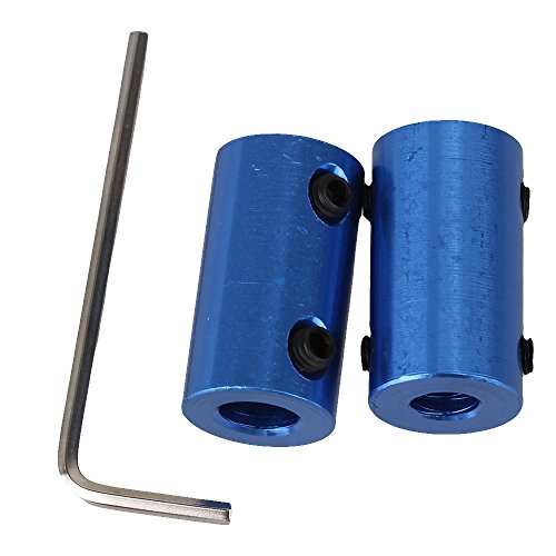 2pcs 6mm-7mm Aluminum Alloy Shaft Robot Rigid Copper Motor Coupling Coupler