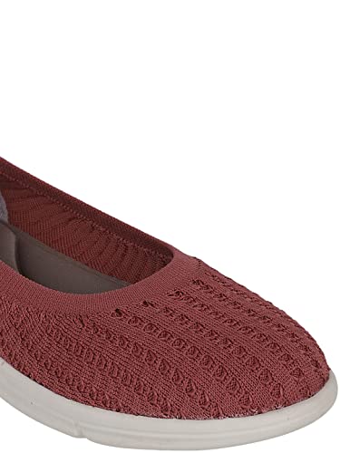 Image of Carlton London Women's Fly Knit Comfort Slip-On Ballet Flats