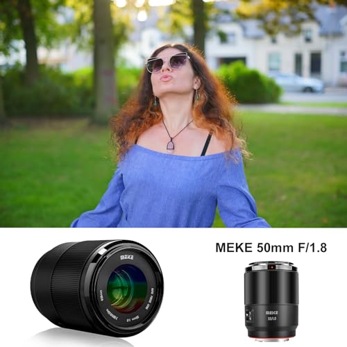 Meike 50mm F1.8 Full Frame AF STM Lens Standard Aperture Auto Focus Fixed Prime Portrait Lenses for Sony E Mount Mirrorless Cameras A9 A7III A7II A7 A7R3 A7R4 A6500 A6300 - Image 6