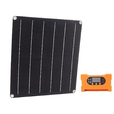 SUNGOOYUE 18V 25W Monocrystalline Solar Panel Kit, with 100A Controller for Lighting and Electric Tools