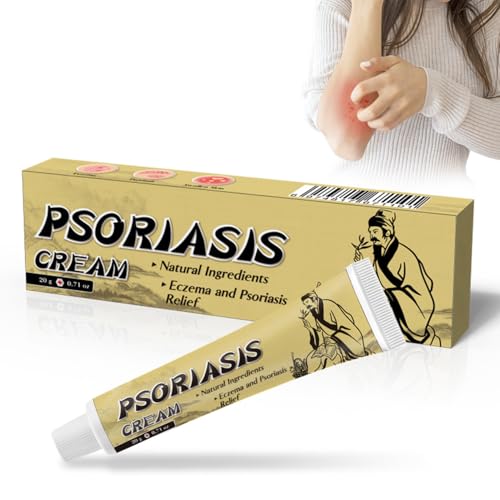 Psoriasis Creme, Schuppenflechte Salbe, Schuppenflechte & Neurodermitis Creme Bei Geröteter, Behandelt Rötungen, Trockener & Schuppiger Haut,Schuppungen und den Juckreiz bei Psoriasis, 20g