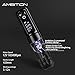 Ambition Soldier Wireless Tattoo Machine Kit Complete Rotary Coreless Motor Tattoo Pen Kit with Extra 2400mAh Battery 80pcs Premium Mixed Size Cartridge Needles Supply for Professional Tattoo Artist