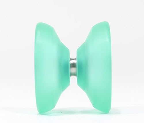 Miniatura 3 de Speedaholic XX YoYo - YoYo de plástico de policarbonato para principiantes (verde claro con cubo azul claro)