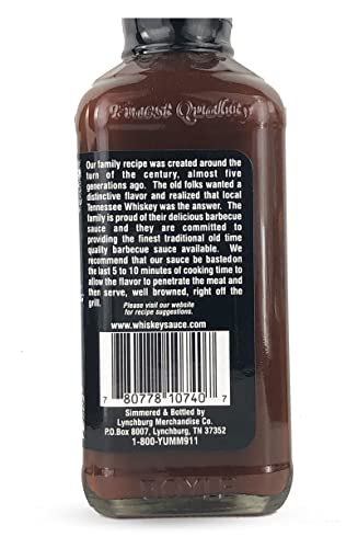 Historic Lynchburg Tennessee Whiskey Sweet and Mild Barbecue Sauce 86 Poof, Gluten Free, No MSG, Flavored with Jack Daniel Whiskey - Thumbnail 3