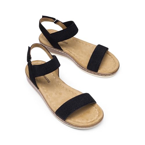 Image of DREAM PAIRS Women's Low Wedge Casual Sandals