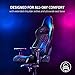Razer Enki Gaming Chair: All-Day Comfort - Built-in Lumbar Arch - Optimized Cushion Density - Dual-Textured, Eco-Friendly Synthetic Leather - Reactive Seat Tilt & 152-Degree Recline - Black