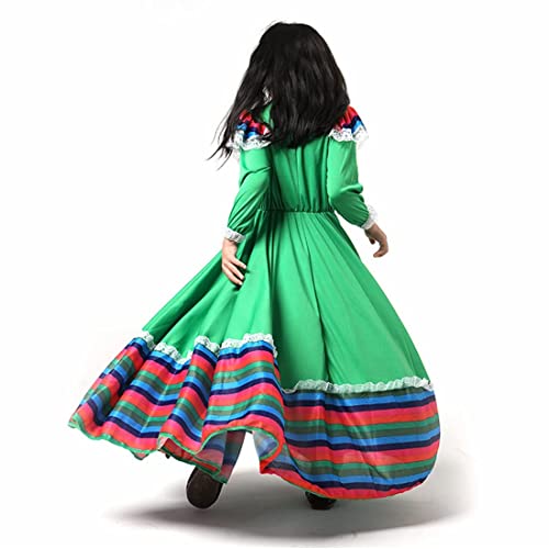 Shyhand Mexican Traditional Dress Girls National Style Princess Dress Halloween Carnival Birthday Party Dress #TOP4
