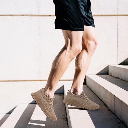 Image of Mens Running Shoes Slip On Tennis Walking Sneakers Workout Athletic Lightweight Casual Sport Shoes