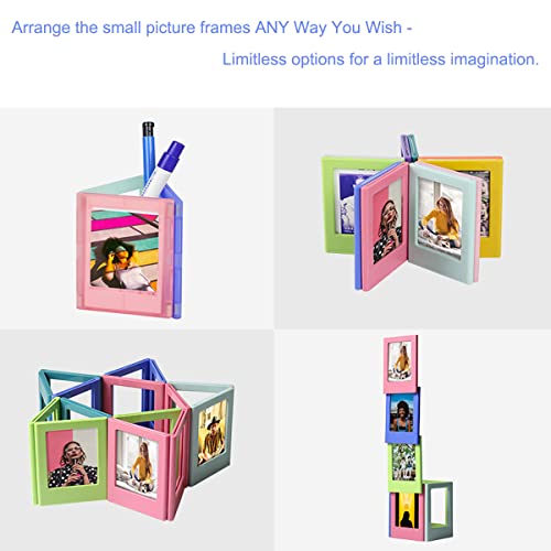 Ainmege 2X3 Polaroid Magnetic Mini Picture Magnets Wallet Size Photo Frame For Refrigerator 10Pack #TOP4