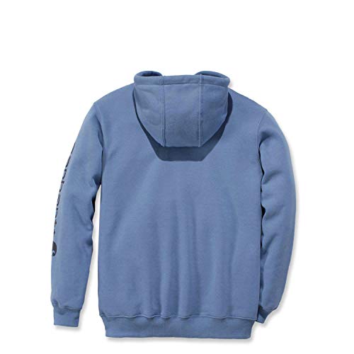 Image of Carhartt Men's Signature Sleeve Logo Midweight Sweatshirt Hooded