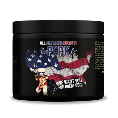 Royal Spice All American BBQ Pork Rub 350 g – Trockenmarinade für perfektes Pulled Pork – Authentisches BBQ Gewürz mit Knoblauch, Zwiebel & Cumin – Aromatisch auch nach langen Smoker-Phasen