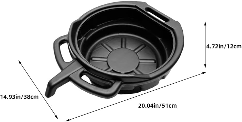 OUNONA Automotive Accessory Oil Drain Pan 8l Sturdy Pe Multi-use Tool Tray for Car Maintenance DIY