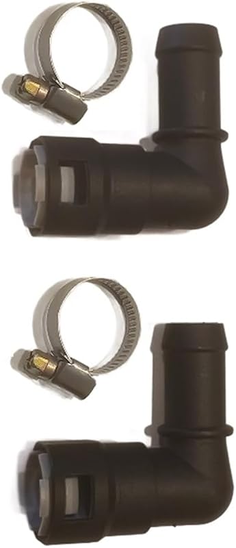Conector de Mangueira do Radiador de Aquecimento Muzzys 800-418 em Nylon 90° – Kit com 2