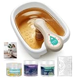 Vniolife Ionen Fußbad Entgiftung,Detox Fußbad, Elektrolyse Fussbad mit 1 Array, Meersalz Wellness Fußpflege für Stressabbau & müde Füße, Komplett-Set (Mit Badesalz)