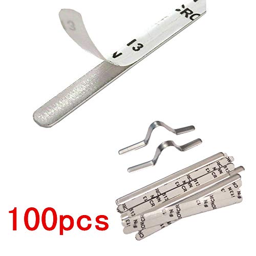 Aluminum Metal Nose Wires Bendable Twist Ties Bridge with Adhesive Back 85x5mm Wonder