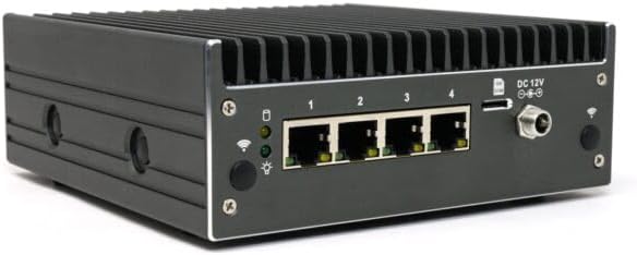Front panel of Protectli Vault Pro VP2430-4 with 4 network ports