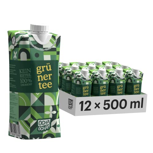 Ocha Ocha - 12er Pack Grüntee Cold Brew - Ungesüßter Eistee - Tee aus Japan - zuckerfrei, kalorienfrei, kaltgebrüht (12x500ml) Cover