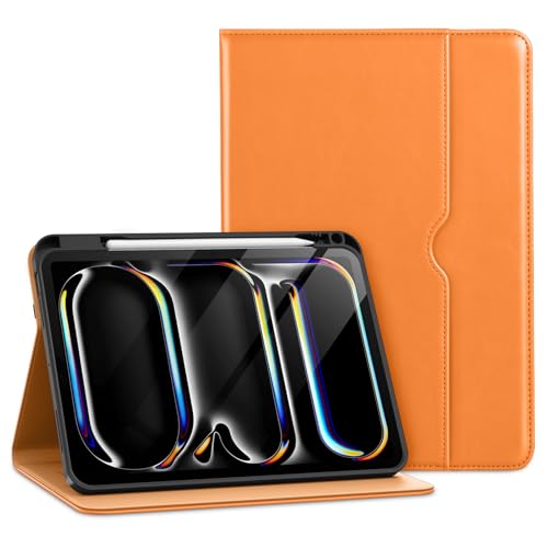 DTTO Case for iPad Pro 11 Inch M5 / M4 Released in 2025/2024,Premium PU Leather Folio Stand Cover...