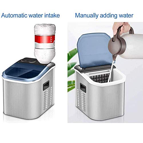 MHGD Eismaschine mit automatischer Wasseraufnahme, tragbare Edelstahl-Arbeitsplatte Macht elektrische Eismaschine, 55… – Bild 3