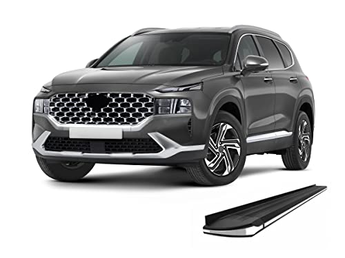 Black Horse Off Road Black Aluminum Exceed Running Boards Compatible With 2019-2022-Hyundai Santa Fe Ex-Hy269 #TOP1