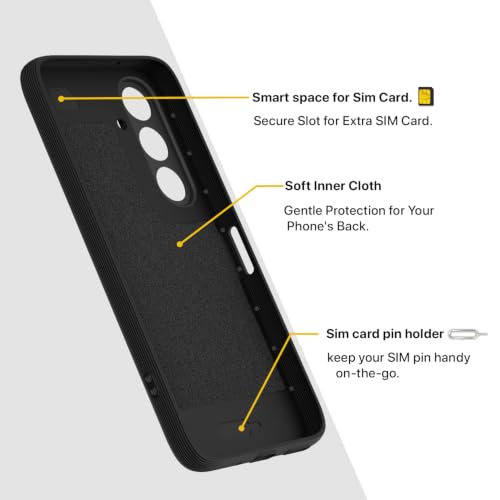Image of Pikkme Back Cover for Samsung Galaxy M47 5G / A27 5G Camera Protection 3D Hexa Cube Design Silicone Protective Bumper Case (Black)