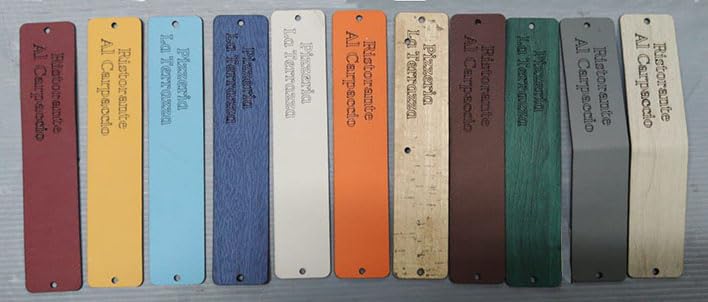 Set 4 Portaconti Sole Personalizzabili - EcoPelle Bordeaux 11x15,5 Cm - Per Ristoranti E Bar - Foto 9