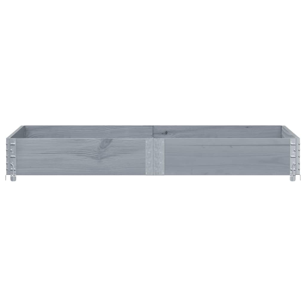 Paretale per Pallet Grigio 150x100 cm in Legno Massello di Pino, Commercio e Industria,Movimentazione di Materiali,Pianali di carico e Pallet, 13kg-4010303