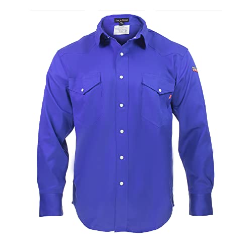 Just In Trend Flame Resistant Light Weight FR Shirt for Men - 88% Cotton, 12% Nylon, 7oz, NFPA 2112