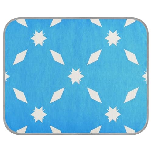 siphylline Floral Arrow Pattern Blue White Summer Cool pet pad Self Cooling cat Blankets for cat Outdoor Removable tapete refrescante para mascotas S