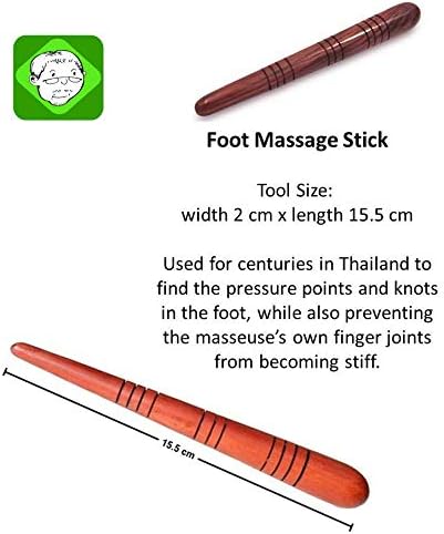Lungcha Thai Traditional Wooden for Foot Massage Stick Tool Reflexology (Set 10 Foot Massage) - Image 5