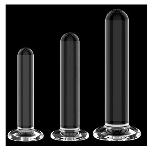 Yurika アナルプラグ ディルド 初心者 細いあなるぷらぐ 男女兼用 アナルビーズ アナル拡張 透明ディルド 吸盤付き 3点セット - 画像1