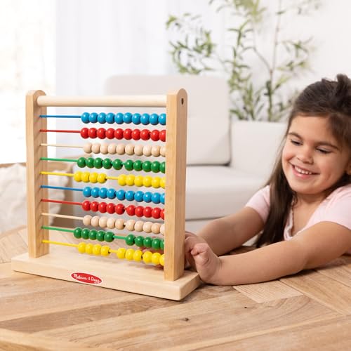 Melissa & Doug Abacus Classic Wooden Toy with 100 Colorful Beads - image 8